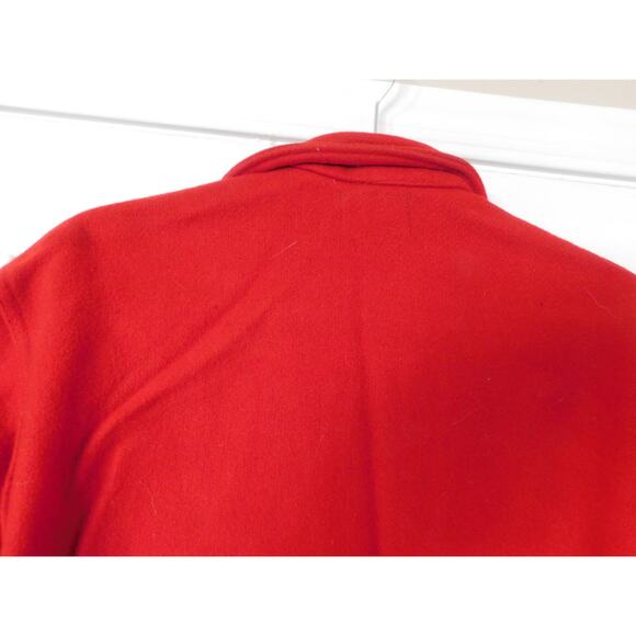 Melton Wintermaster Red Wool Jacket Vintage American Pride - Picture 9 of 10